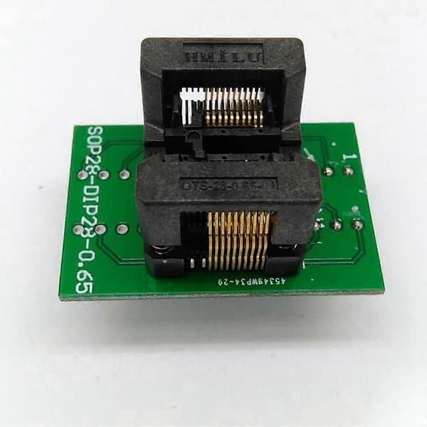 TSSOP20 Brenneblokk SSOP20 ST Chip Test Socket Programmeringsadapter OTS28-0.65-01
