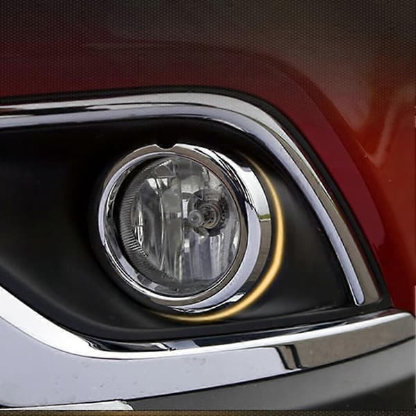 2 stk. krom bil front tåkelys lampe deksel trim for Mitsubishi Outlander 2016 - 2021