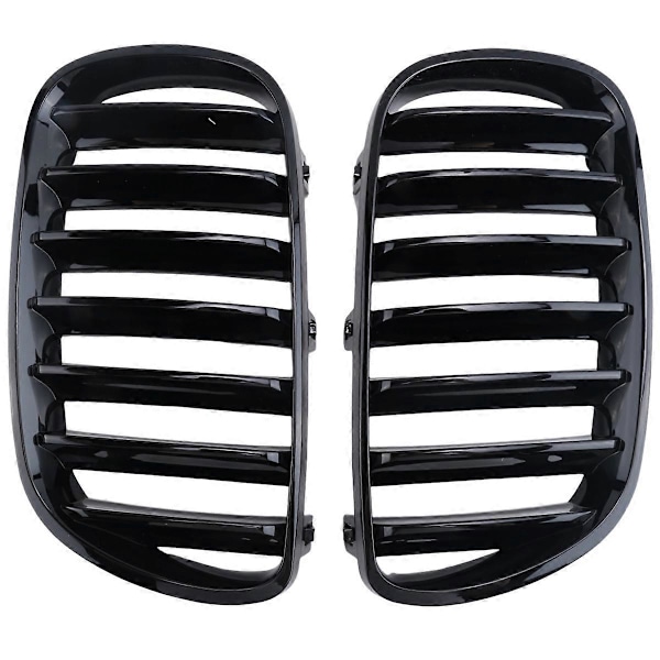 1 par glänsande svart främre grill stötfångare njure grill för BMW E83 X3 LCI Facelift 2007-2010
