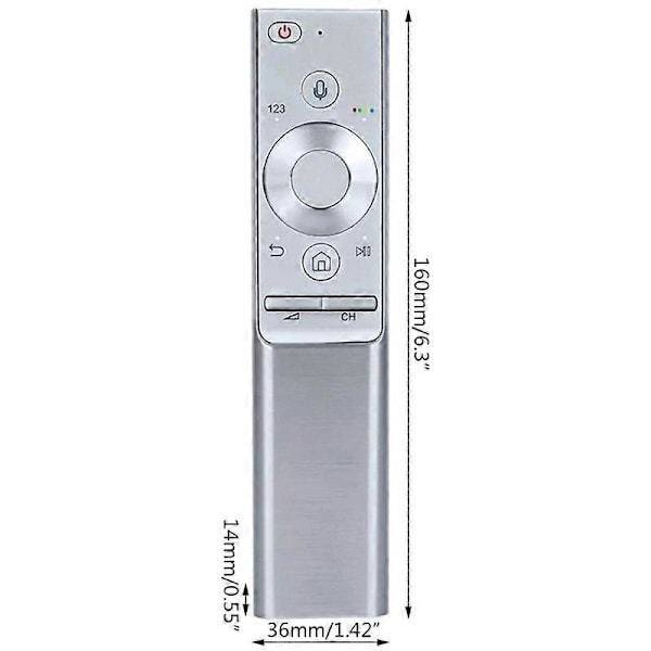 Röstfjärrkontroll för Samsung TV BN59-01274A BN-Q789FC Luftmus + Infraröd Fjärrkontroll Inbyggd Silver