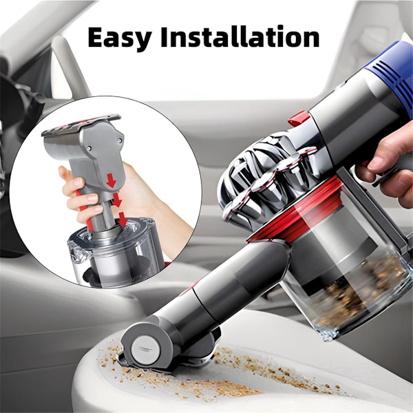 Mini-turbiinisuulake Dyson V7 V8 V10 V11 V15 johdottomille imureille, turbiinisuulake poistaa pölyä, hiuksia, punkkeja ja likaa