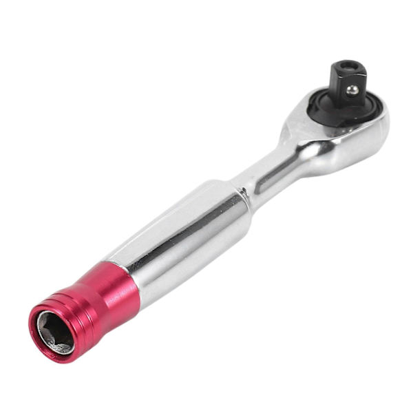 Mini 1/4 Tums 100mm Vridmoment Ratschnyckel Set Reparationsverktyg För Fordon Cykel Cykel Hylsnyckel Kit