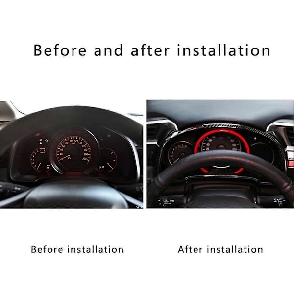 Dekorationsram för bilens instrumentbräda för Honda Fit Jazz GK5 2014-2019