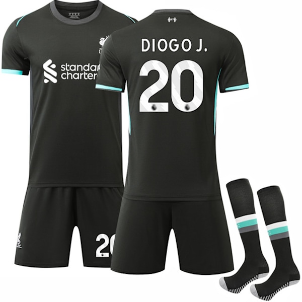 2425 Liverpool bortatröja Diogo+strumpa 20(110-120cm)