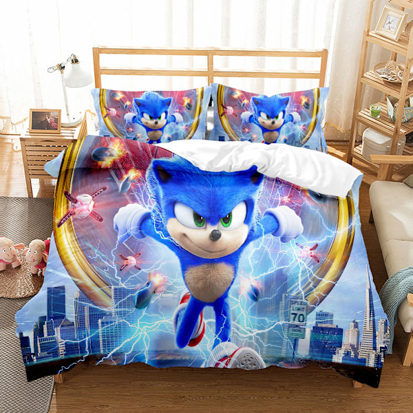Lightning Sonic Dynetrekksett med Trykk - 06215s SINGLE 135x200cm