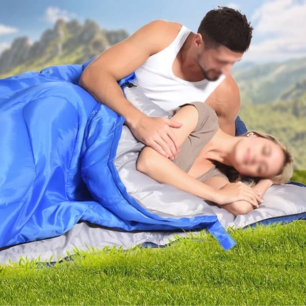 Vandtæt sovepose til voksne, 210x75 cm, varm, til vandreture og camping