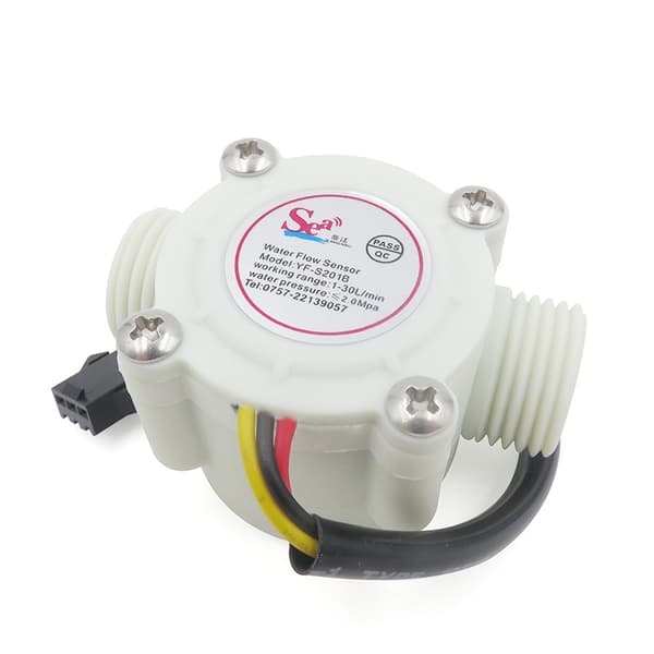 Stabil vattenflödesbrytare med G1/2 vätskeflödessensor C-4-branch water flow sensor