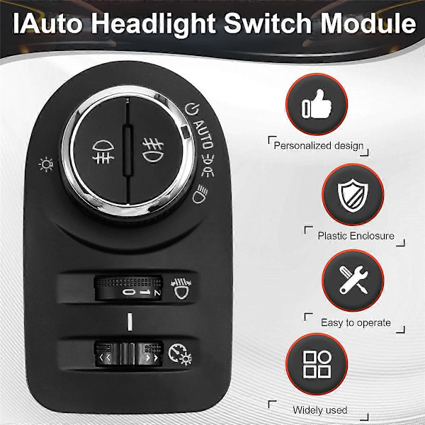 Automatisk Strålkastarknapp Dimljuskontroll Modul 13470446 för Opel Corsa för Excellence Ecoflex