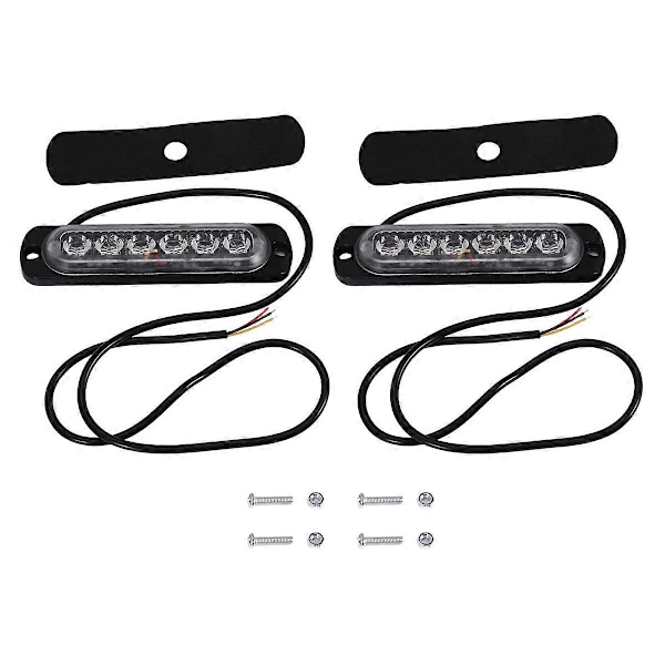 LED Varningsljus, Gult 6 LED Varningsljus Blinkande Varningsljus för Bil Lastbil Off R
