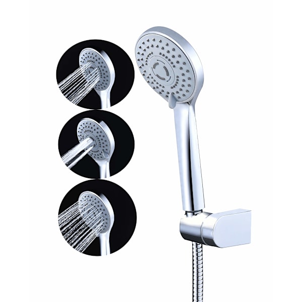 Badekararmatur med håndholdt dusj (3 moduser)