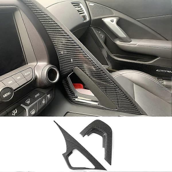Midtkonsoll Armlene Deksel Trim for Chevrolet Corvette C7 2014 2015 2016 2017 2018 2019 Tilbehør