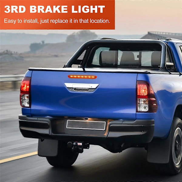 Dynamisk Tredje 3:e Bromsljus, Bakre Bakljus Stopplampa för Toyota Hilux Revo Vigo 2015 2016 2017 2