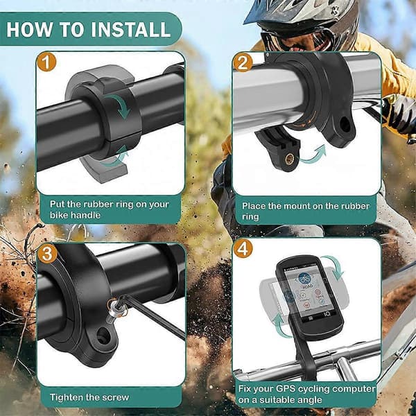 GPS-beslag Frontmontering Kompatibel med Edge GPS Cykelcomputer, G/G+, RTL510