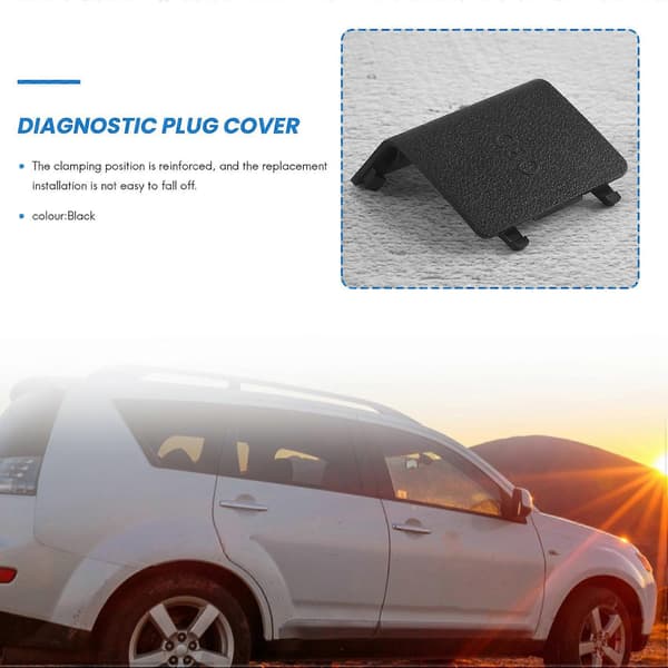 For-BMW 3-serie E90 E91 E92 E93 Diagnostisk Pluggdeksel OBD Svart LHD Panel Dekorativt Deksel 51437147