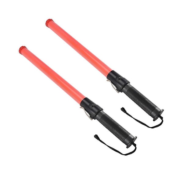 2-pack 53 cm Signal Trafiksäkerhet LED-ljus Trafikstavar för Parkeringsguider