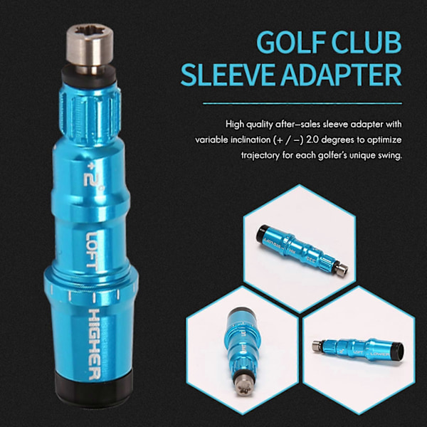 Golf Adapter Hylsa Ersättning för Taylormade M1, M2, M3, M4, M5 & M6 SIM Driver & FW .335