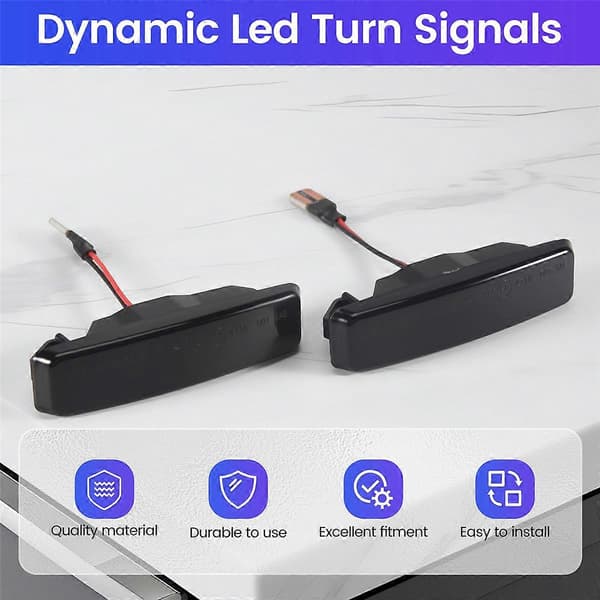LED Side Marker Lys Dynamisk Røget Blinklys Til-BMW E39 5ER 1995-2003