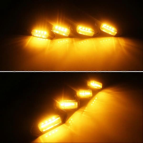 [Plug & PLAY] Bil LED Front Grill Røget Gult Lys Kørelys Lampe til Universal Pi