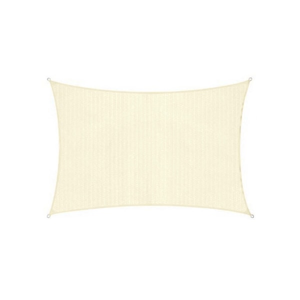 Trekantet vanntett UV-beskyttelse solseil 2x3m (Rectangular) Beige