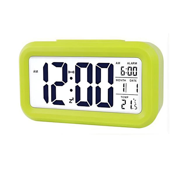Digital vekkerklokke for soverom med smart nattlys Yellow