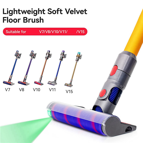 Mykt børstehode for Dyson V7 V8 V10 V11 V15 trådløse støvsugere deler tilbehør for harde gulv