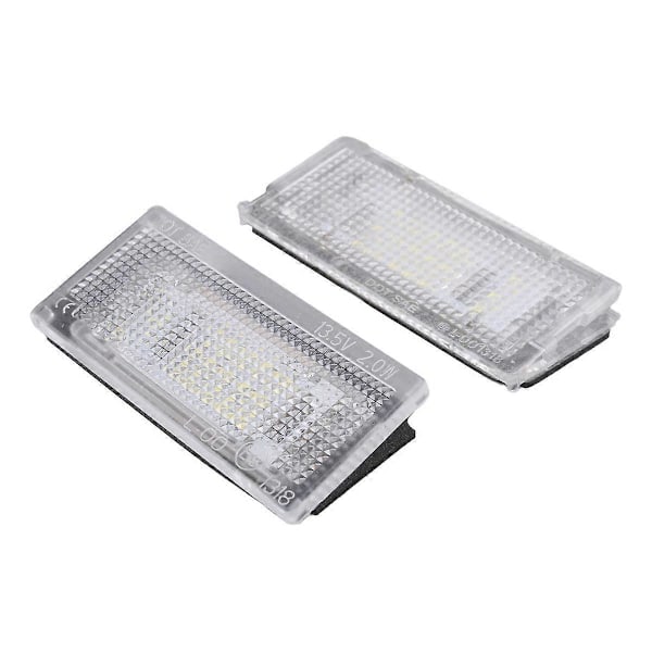 2 stk. nummerpladelys 18 LED 3528SMD hvidt nummerpladelys til BMW E46