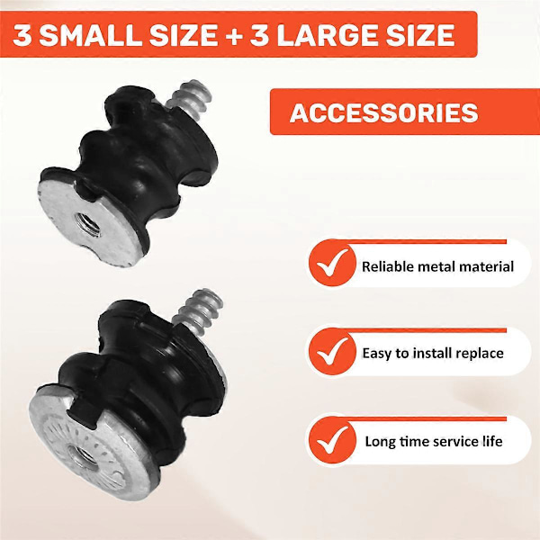 6 st/parti Isolator Buffert AV Fäste för HUSQVARNA 268 266 272 XP 272XP 266 61 Motorsågsdelar