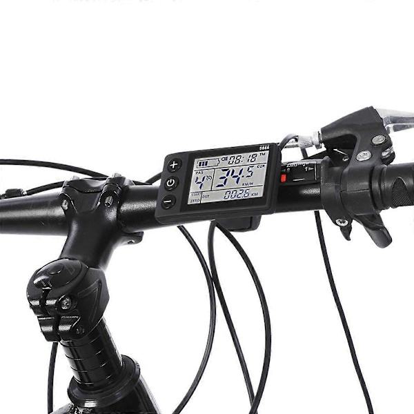 S866 Sähköpolkupyörän LCD-näyttö Älykkäälle ohjaimelle Ebike-paneeli SM-pistoke Sähköpyörälle