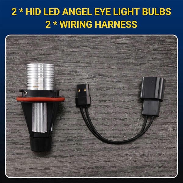 8000K Gule LED Angel Eye Marker Halo Lyspærer Lamper for -BMW E39 E53 E60 E63 E64 E66 E87 5 6 7 X