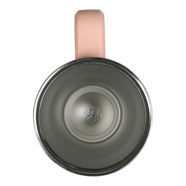 Isolert reisekrus 900 ml, rustfritt stål, varme og kalde drikker, bilkoppholder, rosa