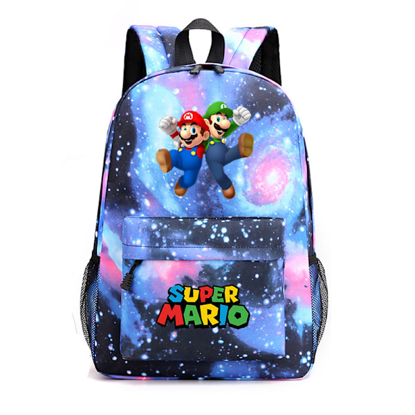 Mario Reppu Mochila Lasten Tilavat Laukut-1 Starry blue