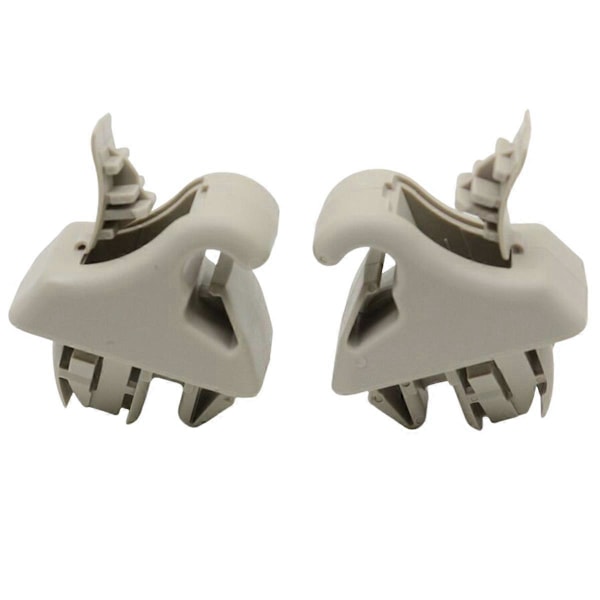 2 st Solskydd Krok Hållare Clip MR779704 MR779705 för Mitsubishi Montero MK3 Pajero 2000-2006 Solvis Beige