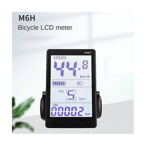 M6H Sähköpyörän LCD-näyttömittari Kojelauta 24V-60V Universaali Sähköskootterin LCD-paneelinäyttö sähkölaitteille