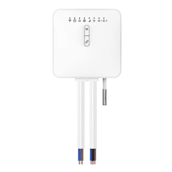 Tuya ZigBee Smart Termostat för Pilot Wire Värmeelement Stöd Elövervakning Fjärrkontroll C