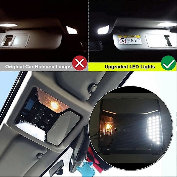 1 Set Interiör LED Taklampa för Toyota RAV4 XA50 2019 2020 2021 2022 Lampor SMD Ultra Ljus Kupol