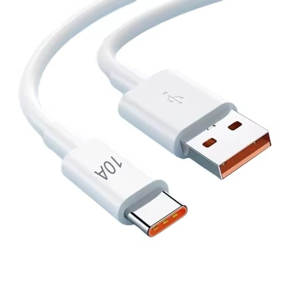 120W 10A USB Typ C Laddningskabel för Huawei P40 P30 Honor Xiaomi Redmi 13 OnePlus Liten Superladdare Datakabel 1m
