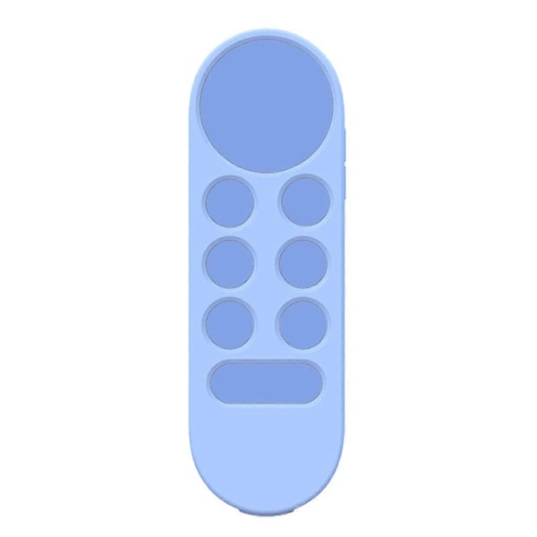 Mjukt silikonfodral för Google Chromecast fjärrkontroll skyddsskal för Google TV 2020 Vo Light Blue