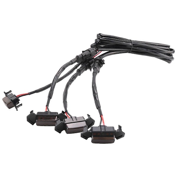 för 2016-2021 Toyota Tacoma TRD Pro / 2019-2021 RAV4 LED Främre Grill Rökt Gult Ljus Varselljus
