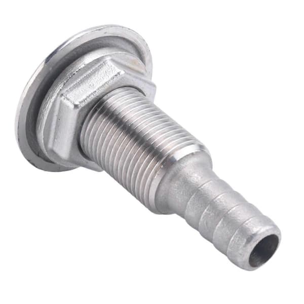 Marine Konnektor Slange Studs Rustfrit Stål Afløbsrør Rør Gennem Skrog Sølv 316 Afløbs Samling Fitting