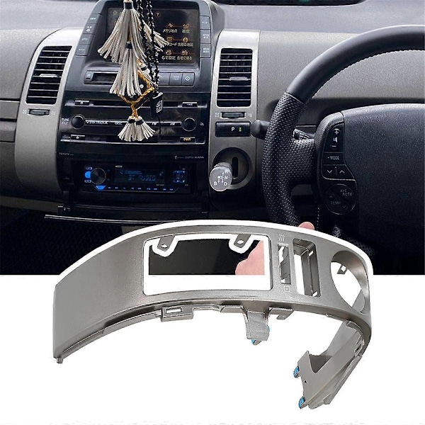 Vänster Center A/C Instrumentbräda Skydd Luftventil Trim Panel för Prius 2004-2006 Biltillbehör Ersättning 55670
