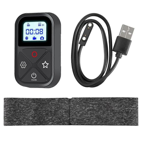 Fjernkontroll for GoPro Hero 10 9 8 Max med pinnemontering og håndledds Bluetooth-kompatibel Smart Remot