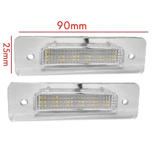 Bil Bakre LED-Nummerskyltslampa för BMW E30 E12 E28 E24 E23 E26 Biltillbehör 63261372766 6326135
