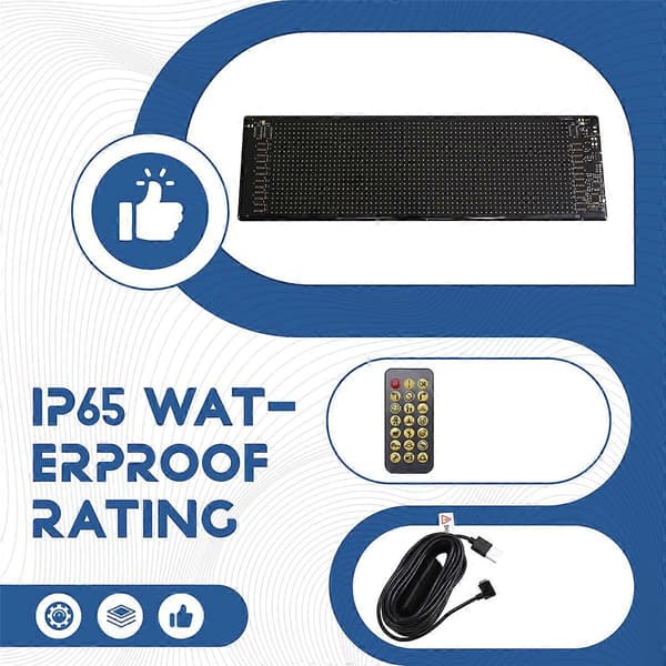 USB Bil Lastbil Skärm 20x64 LED Matrix Pixel Panel Ljus Bluetooth App Bilskylt Animation Pro