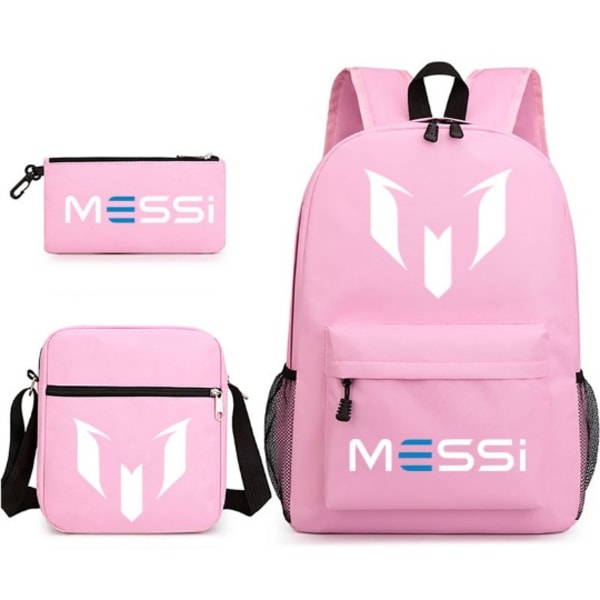 Messi 3 osaa Setit Reppu Mochila Lasten Tilavuus Laukut Pink 4