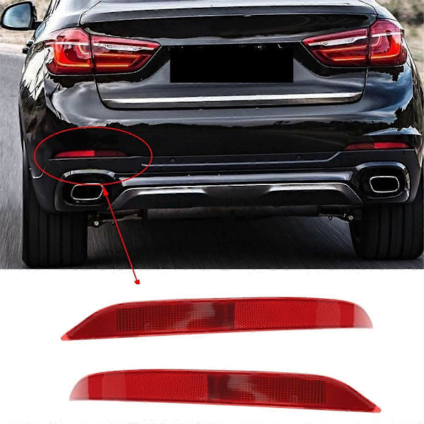 Bakre stötfångarreflektor bromsvarningslampa för BMW X6 F16 2014-2016
