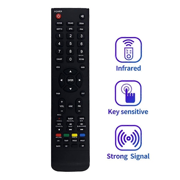 HOF19C1140GPD25 Fjärrkontroll Ersättning för Skyworth LCD TV L617 Delar Black