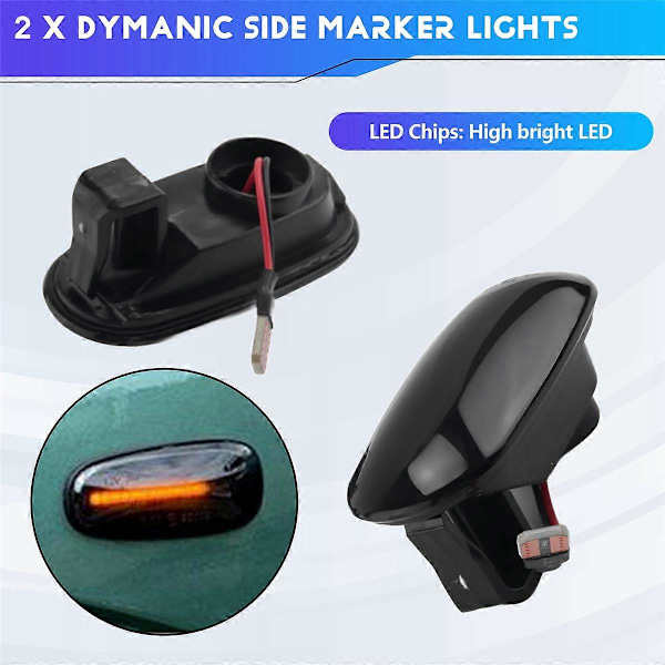 Mitsubishi PAJERO MIRAGE LEGNUM / Lancer GALANT LED Dynaaminen sivuvilkku peräkkäinen