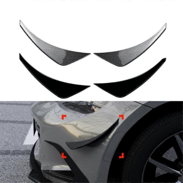 Bil Frontfanger Side Splitter Spoiler Tåkelys Side Spoiler Trim for Mazda Miata MX-5 ND 2016+
