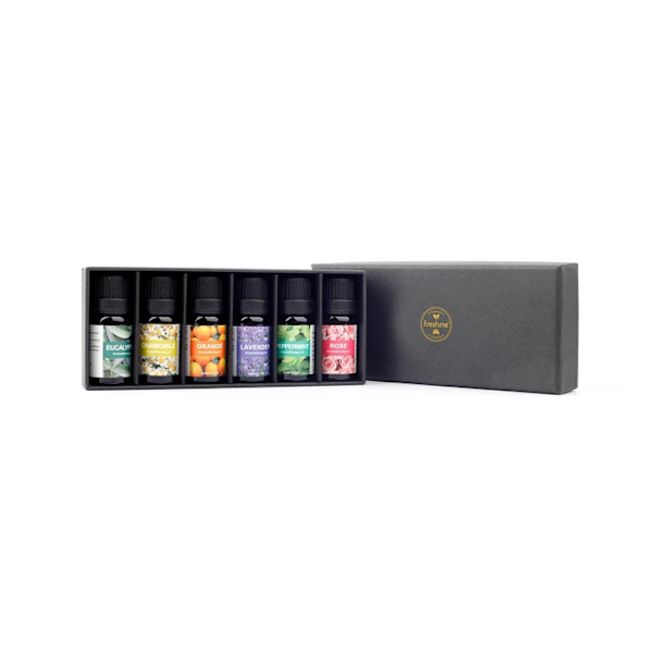 6-pack Naturliga Eteriska Oljor 10ml Set Vattenlösliga För Aromaterapi Diffuser Presentförpackning