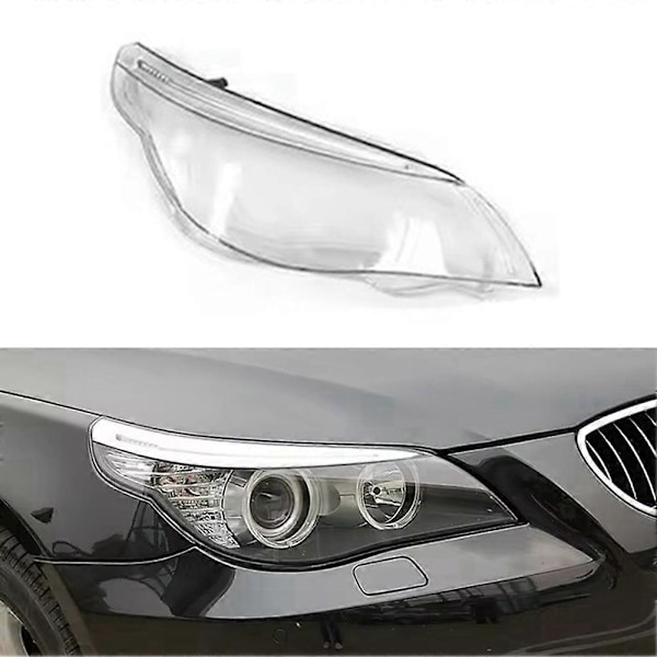 Bil Forlygte Linse Glas Lampeskærm Dæksel Lys Skærm Klar Skal til BMW E60 E60LCI 2008-2010 Right